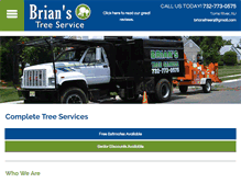 Tablet Screenshot of brians-tree-service.com